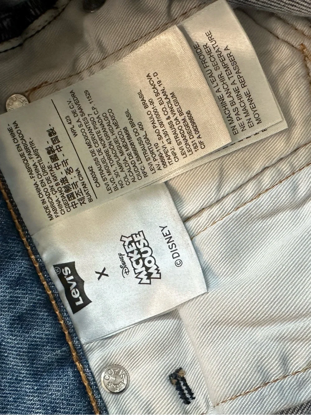 Levi's X Disney collection 502 Taper Fit Mickey